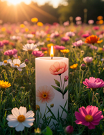 Трансфер переводной - декаль для свечей и гипса цветочки 008 А5