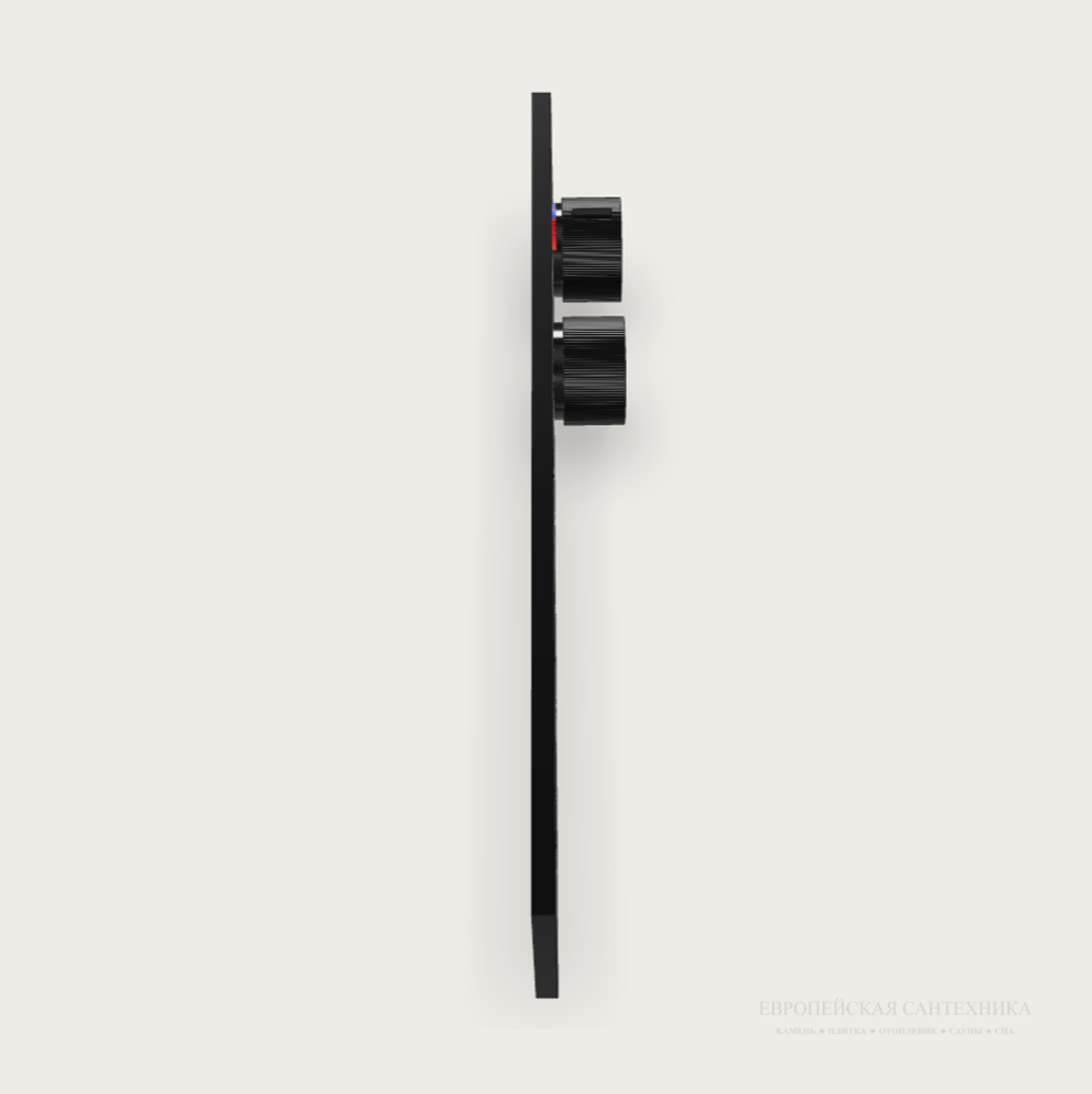 Термостат Gessi HI-FI, до 3-х функций одновременно, встраиваемый, цвет Black Metal Brushed PVD