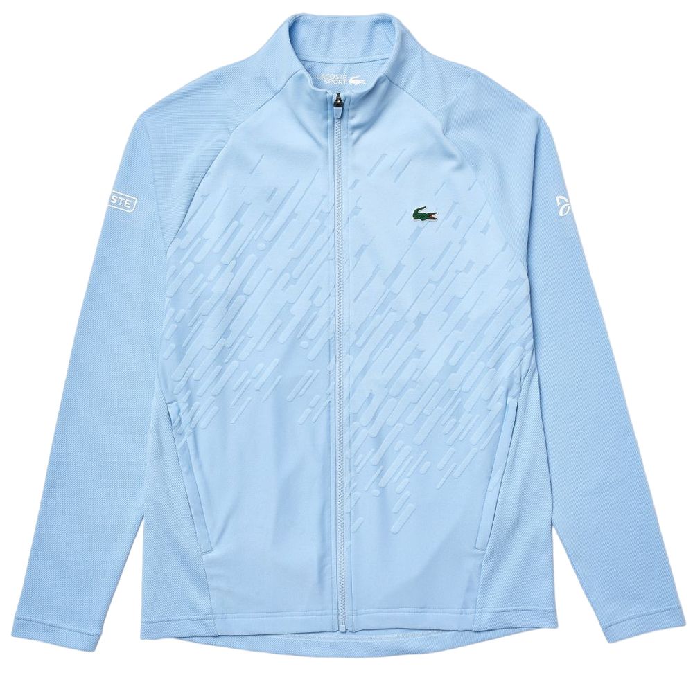 Мужская кофта теннисная Lacoste Men&#39;s SPORT x Novak Djokovic Technical Zip Jacket - blue