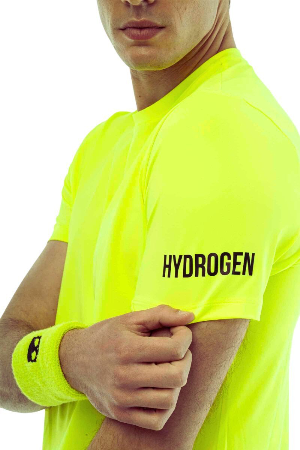 Мужская теннисная футболка Hydrogen Basic Tech - зеленый