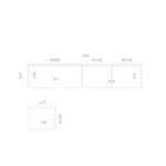 Тумба подвесная ML065L