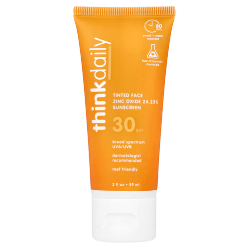 think, Thinkdaily, солнцезащитное средство с тонирующим эффектом для лица с оксидом цинка, SPF 30, 59 мл (2 жидк. унц.)