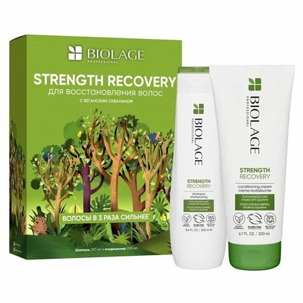Matrix BIOLAGE Strength Recovery для восстановления волос Шампунь 250 мл и Кондиционер 200 мл