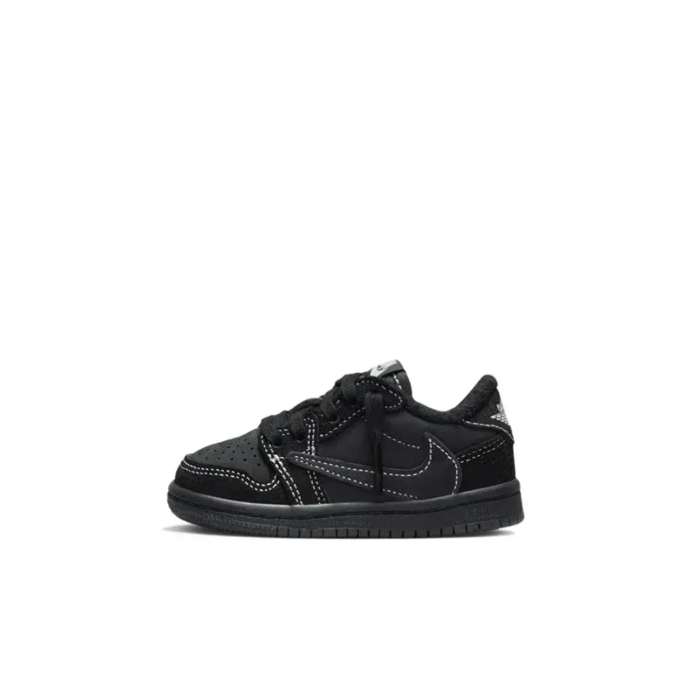 Детские кроссовки Air Jordan 1 Low OG SP x Travis Scott 'Black Phantom' DO5441-001