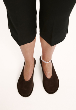 Балетки // Zara // Chocolate // Suede
