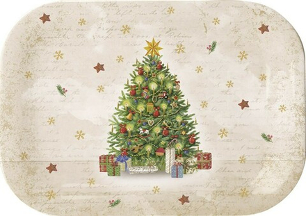 IHR - Поднос 20,5х14см Праздничное Дерево / артикул   TAE971560  / GTIN 686423723841