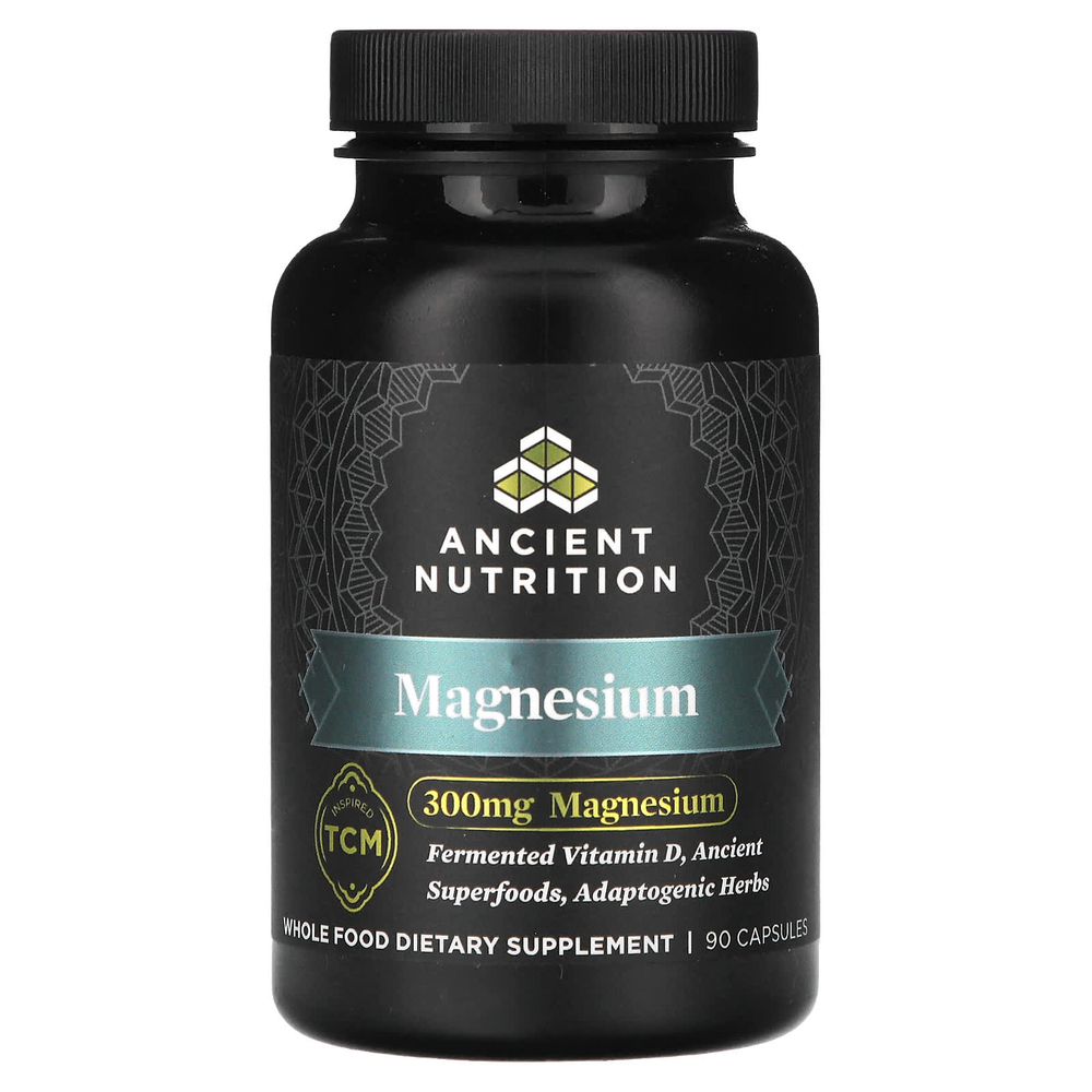 Ancient Nutrition, магний, 90 капсул