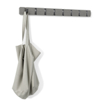 Вешалка настенная UMBRA Flip, 84,5 см, серая/олово, 8 крючков