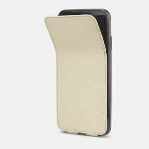 Чехол для iPhone XS Max из натуральной кожи теленка, молочного цвета