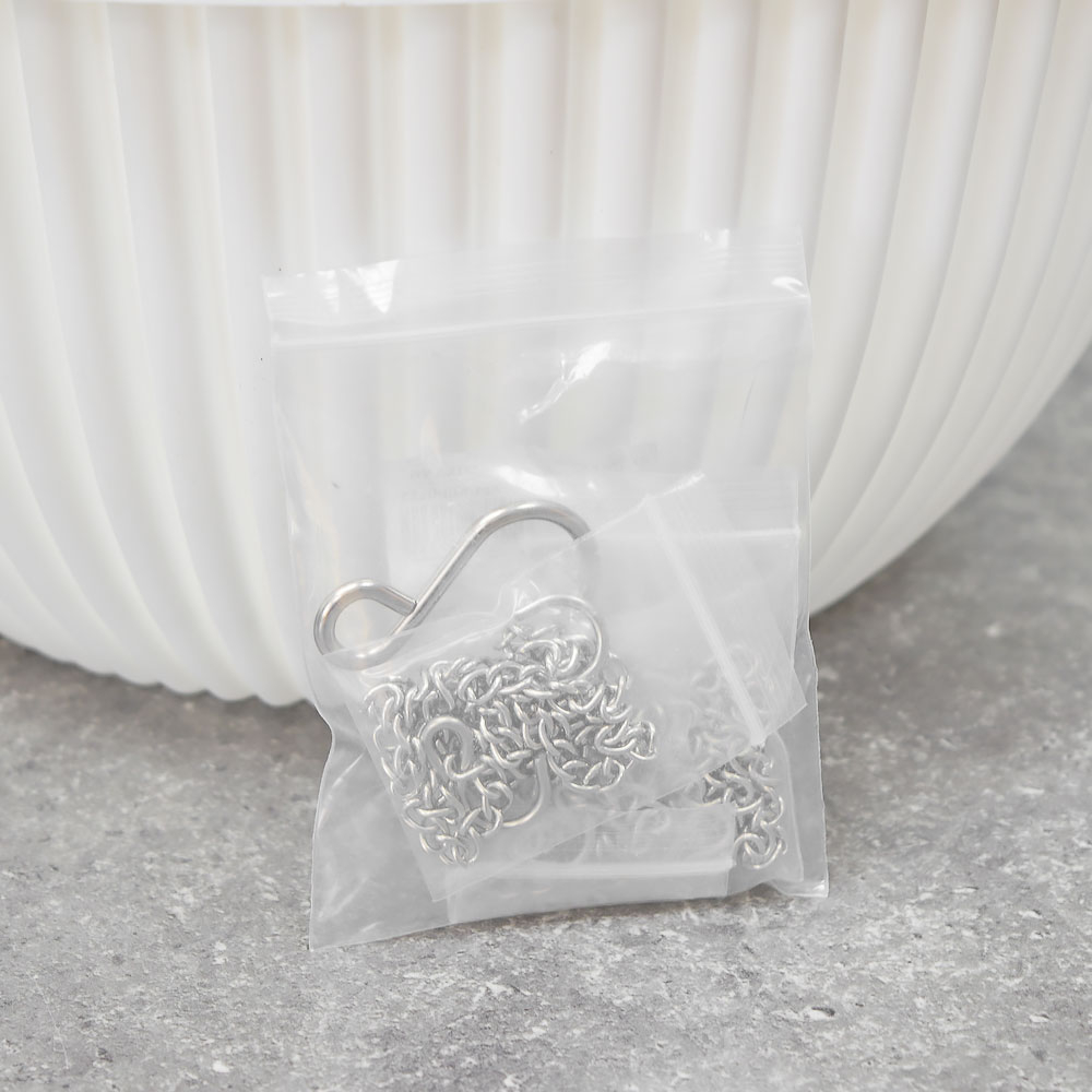 Кашпо Верде 6л с металлическим подвесом, белый