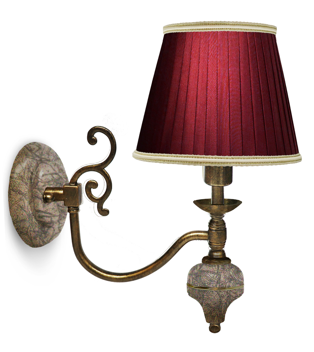 Бра Лео (Авт. № 2,плафоны золотые,фурнитура золото)