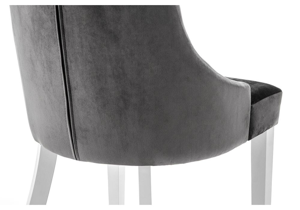 Стул Elegance white / fabric grey