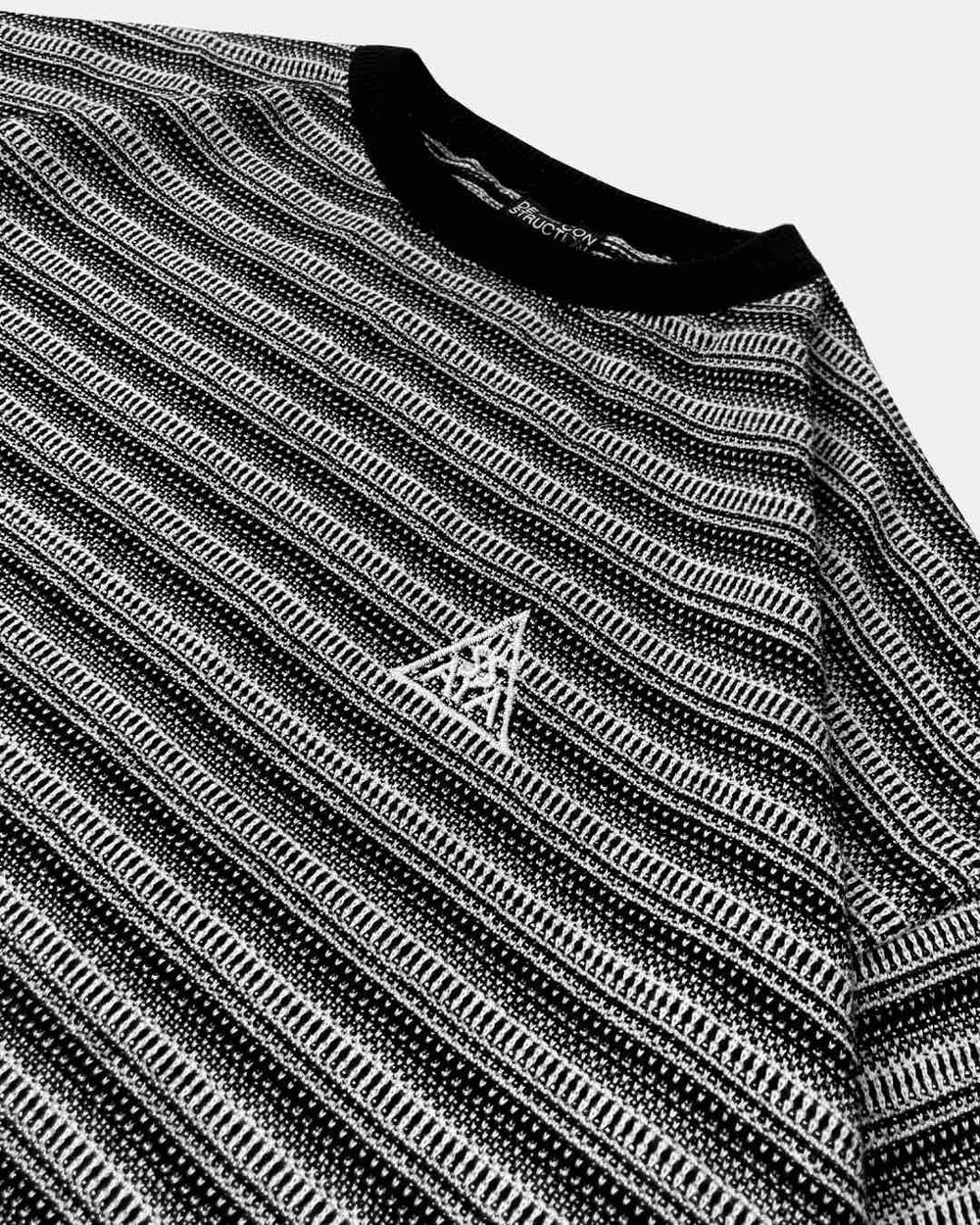 Купить Футболка Issaya вязаная Rhythm черно-серый Футболка Issaya вязаная Rhythm черно-серый