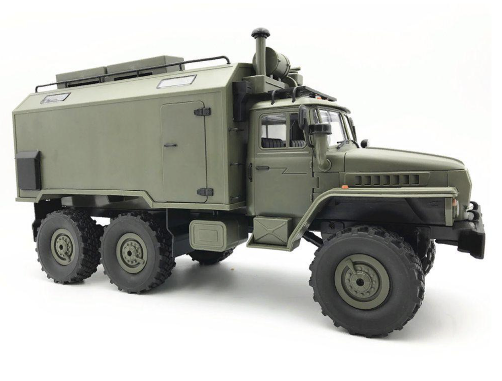 Радиоуправляемый внедорожник WPL Советский военный грузовик Урал 6WD RTR масштаб 1:16 2.4G - WPLB-36