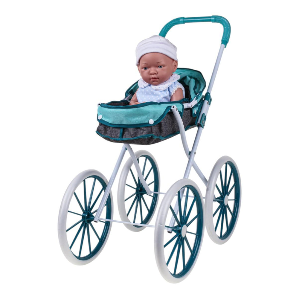 Коляска для куклы лежачая, пакет LM918-15