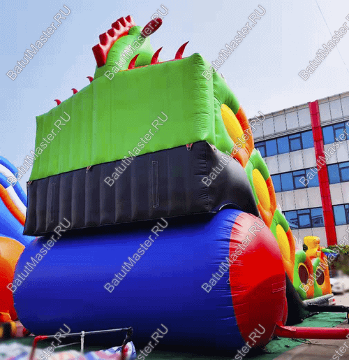 Батут-горка "Дракон 2", 11*6*8,5 м