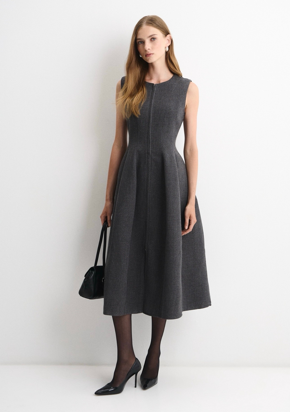 Сарафан Адель серый