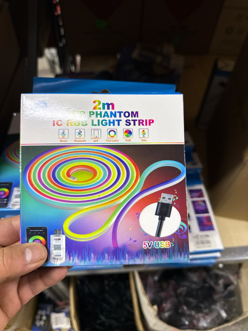 Лента Неоновая 5V USB 2m 2м 2155