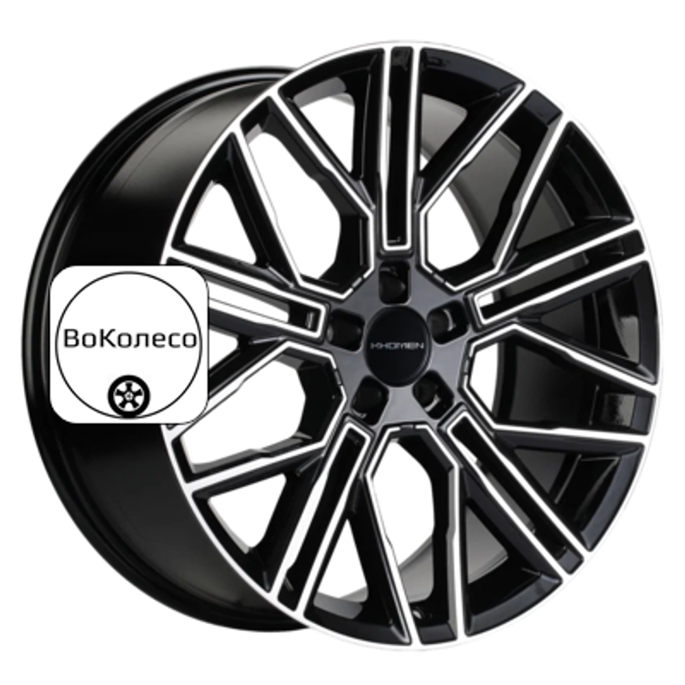 9,5x21/5x114,3 ET40 D64,1 KHW2101 (Tesla) Black-FP Khomen Wheels