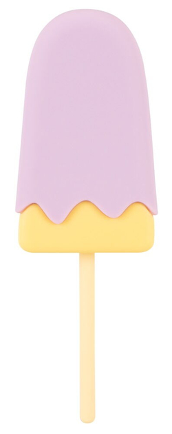 Сиреневый мини-вибратор в форме пломбира Vibrating Popsicle