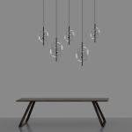 Подвесной светильник 10018P/1 black/clear