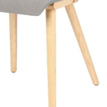 Стул Yard деревянный с серой тканью 