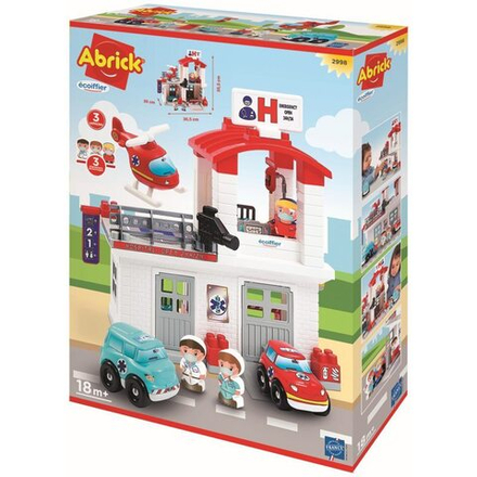 Ecoiffier Abrick - больница с набором кирпичей 2998
