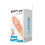 Телесная утолщающая насадка на пенис Jeremy - 7 см. (Цвет: телесный)