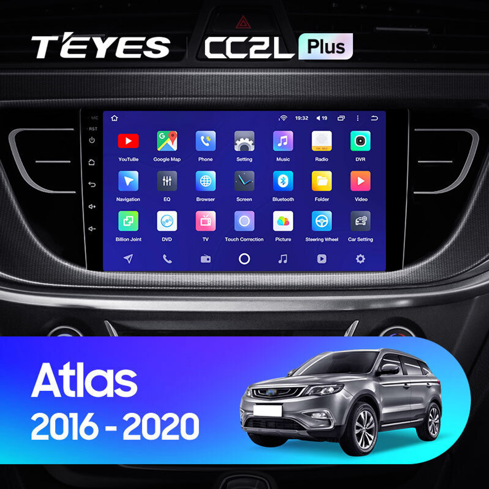 Teyes CC2L Plus 9" для Geely Atlas 2016-2020