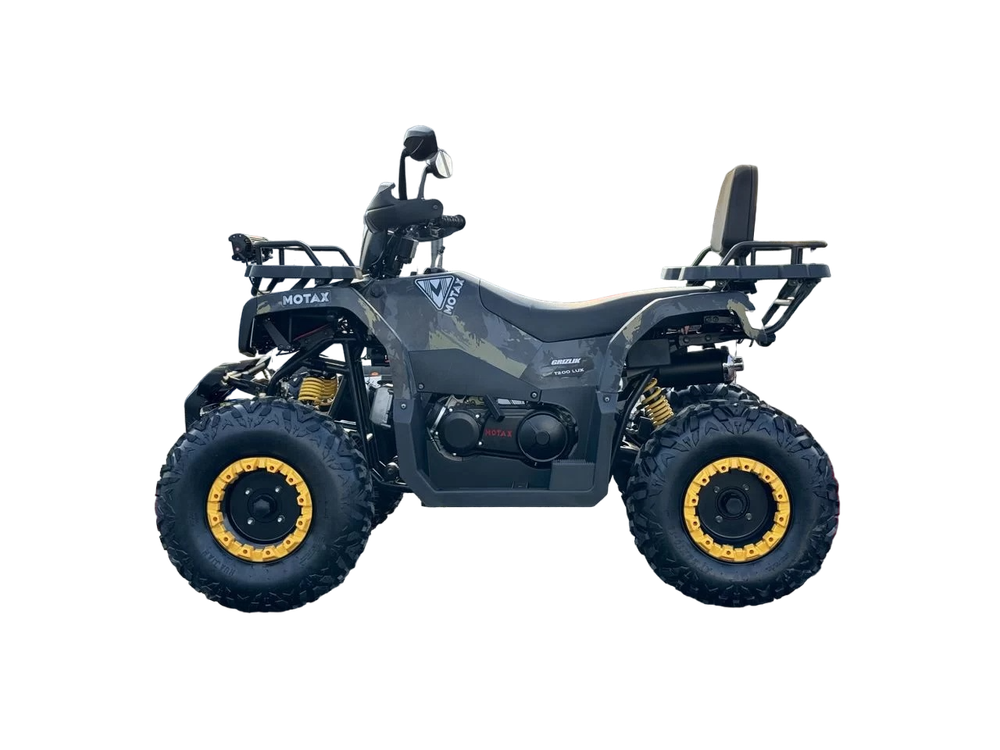 Квадроцикл Motax GRIZLIK T200 LUX черный-желтый камуфляж