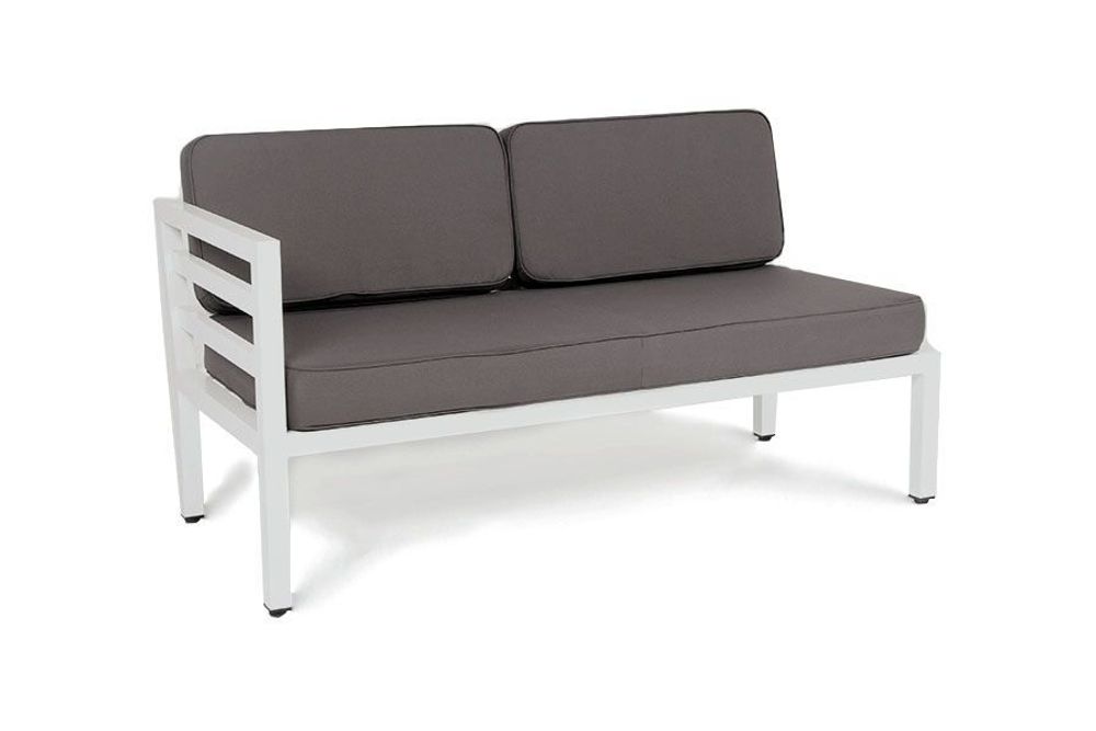 "Глория" модуль диванный правый, каркас из алюминия