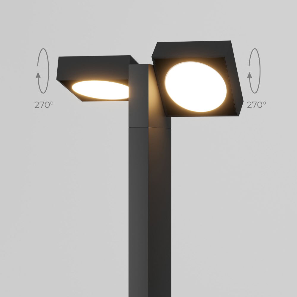 Ландшафтный поворотный светильник Twin 3000K IP54 35170/F черный