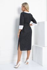 Платье Нежный акцент (черно-белое) П12829-18М LT Collection