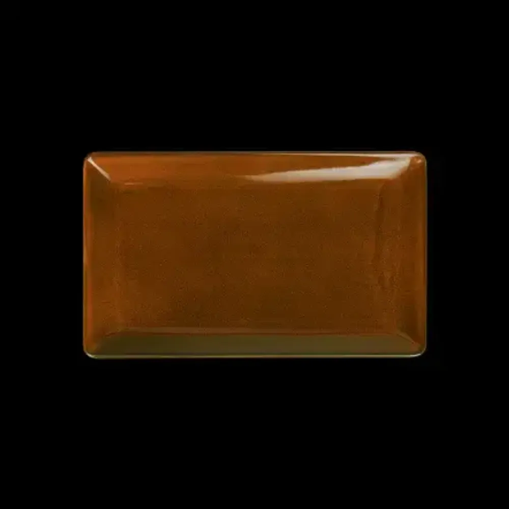 БЛЮДО прямоугольное 11&quot; 280х166х24мм, оранжевый &quot;Corone Cocorita&quot;