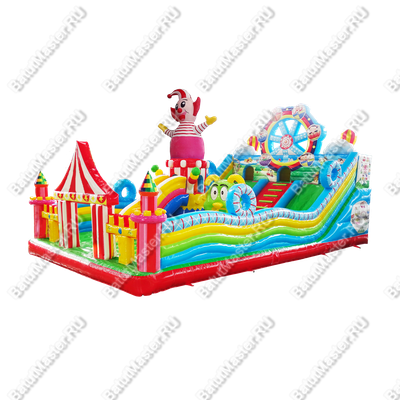 Коммерческий надувной батут "Парк развлечений 2" 12*7*7 м