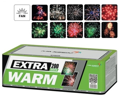 Батарея салютов "Extra Warm" MC143 200 залпов * 1"