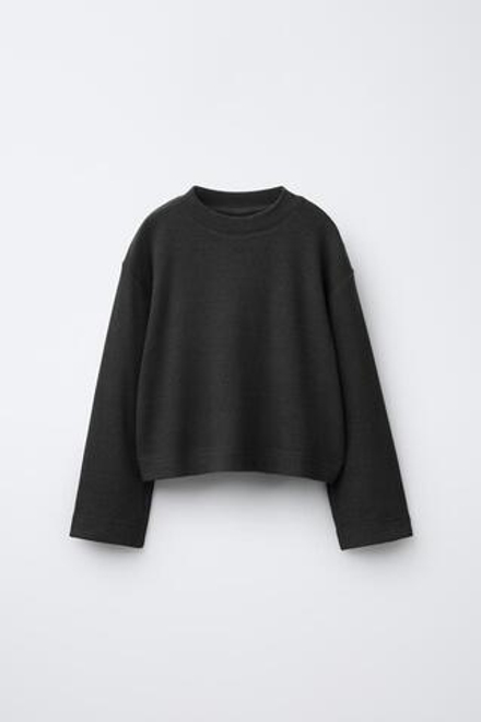 ZARA ЛОНГСЛИВ SOFT TOUCH, АНТРАЦИТОВО-СЕРЫЙ