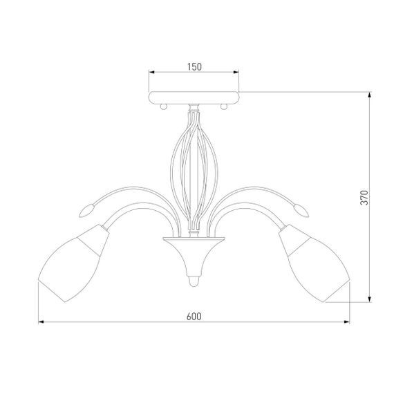 Потолочная люстра Eurosvet 30280/5 античная бронза