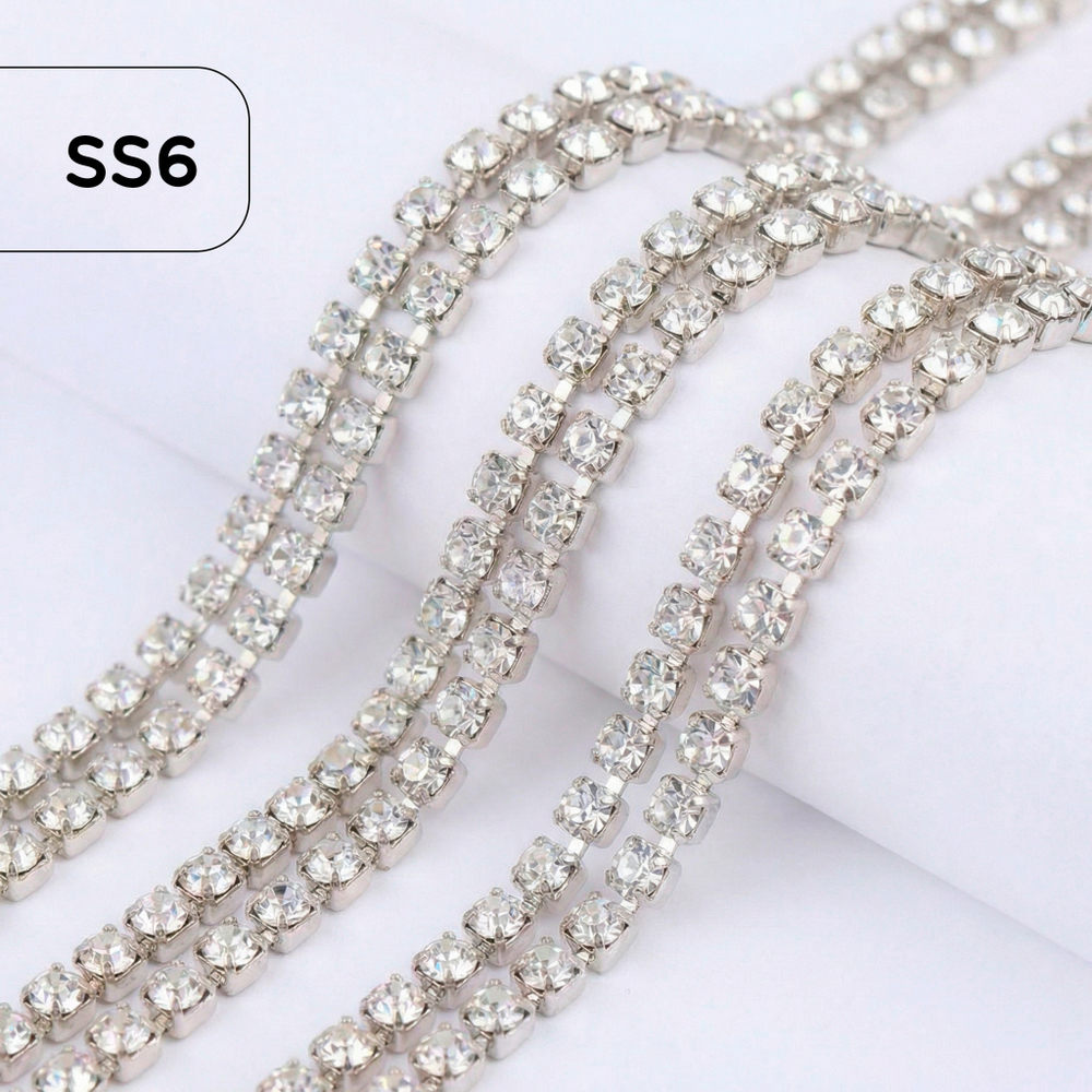 Цепочка со стразами Crystal Silver