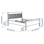 Комплект мебели д/спальни  - IKEA IDANÄS/IDANAS, 200x160, белый, ИДАНЭС ИКЕА