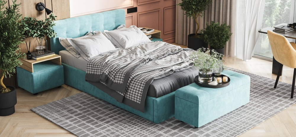 Банкетка ДЕЛИ Монолит Циан (снят с производства)