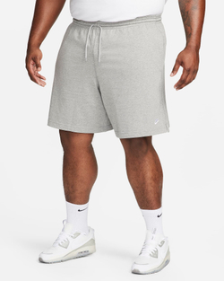 NIKE ТРИКОТАЖНЫЕ ШОРТЫ, ТЕМНО-СЕРЫЙ