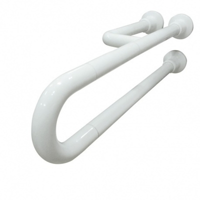 Поручень полукруглый Nofer неподвижный с тремя точками опоры 600 мм алюминий покрытый нейлоном 15047.60.NBA