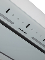 Вытяжка кухонная LedyDC-60GT (WHITE) белый, D150мм,1100м3/ч, полновстраиваемая, ИНВЕРТОРНЫЙ Мотор 110Ватт (Энергетическая эфф-ть класс А+), стекло 60см, сенсорное управление + управление жестами (MACBI)