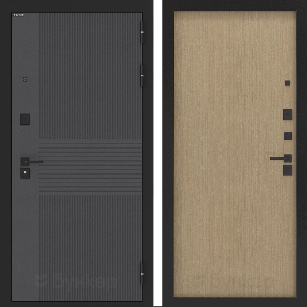 Дверь Входная Бункер BN-05 ДВП Венге, металлическая