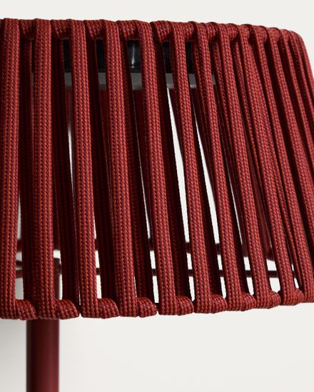 Уличный торшер Aldet на солнечных батареях терракотовый, диаметр 46 см