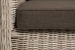 "Гляссе" диван трехместный из искусственного ротанга, цвет бежевый