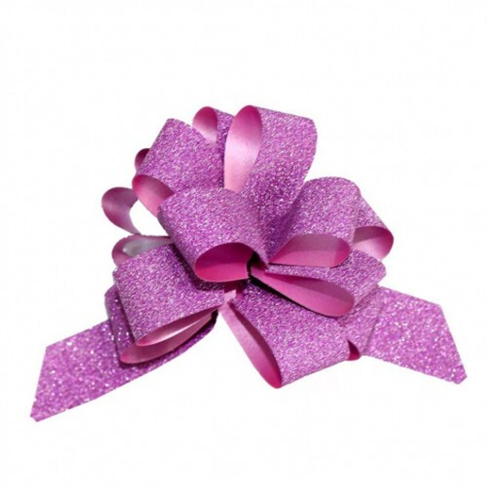 Бант Для Упаковки Подарка Блеск 1,8 Х 1,8 См (Розовый)