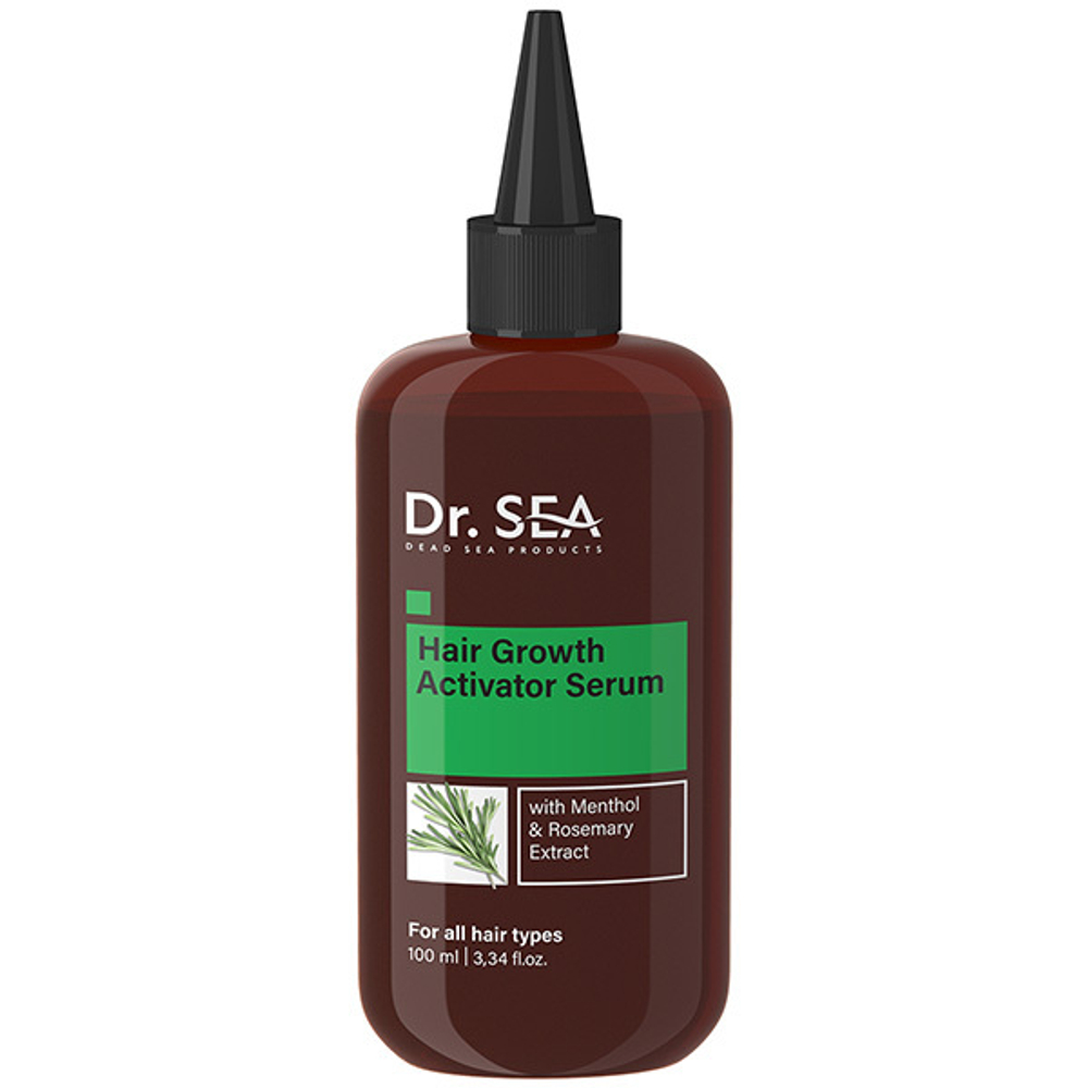 Сыворотка-активатор для роста волос с Ментолом и экстрактом Розмарина Dr.Sea Hair Growth Activator Serum 100мл