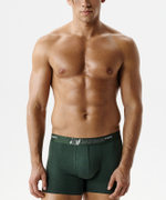 Мужские трусы шорты Atlantic, набор из 3 шт., бамбук, зелёные, чёрные, сине-зелёные, 3MH-231